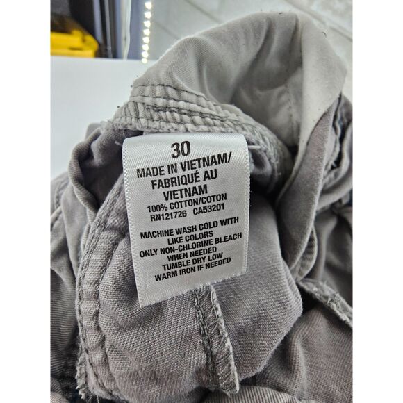 Aeropostale Heavyweight Cargo Shorts Gray Men;s Size 30 - Picture 5 of 7